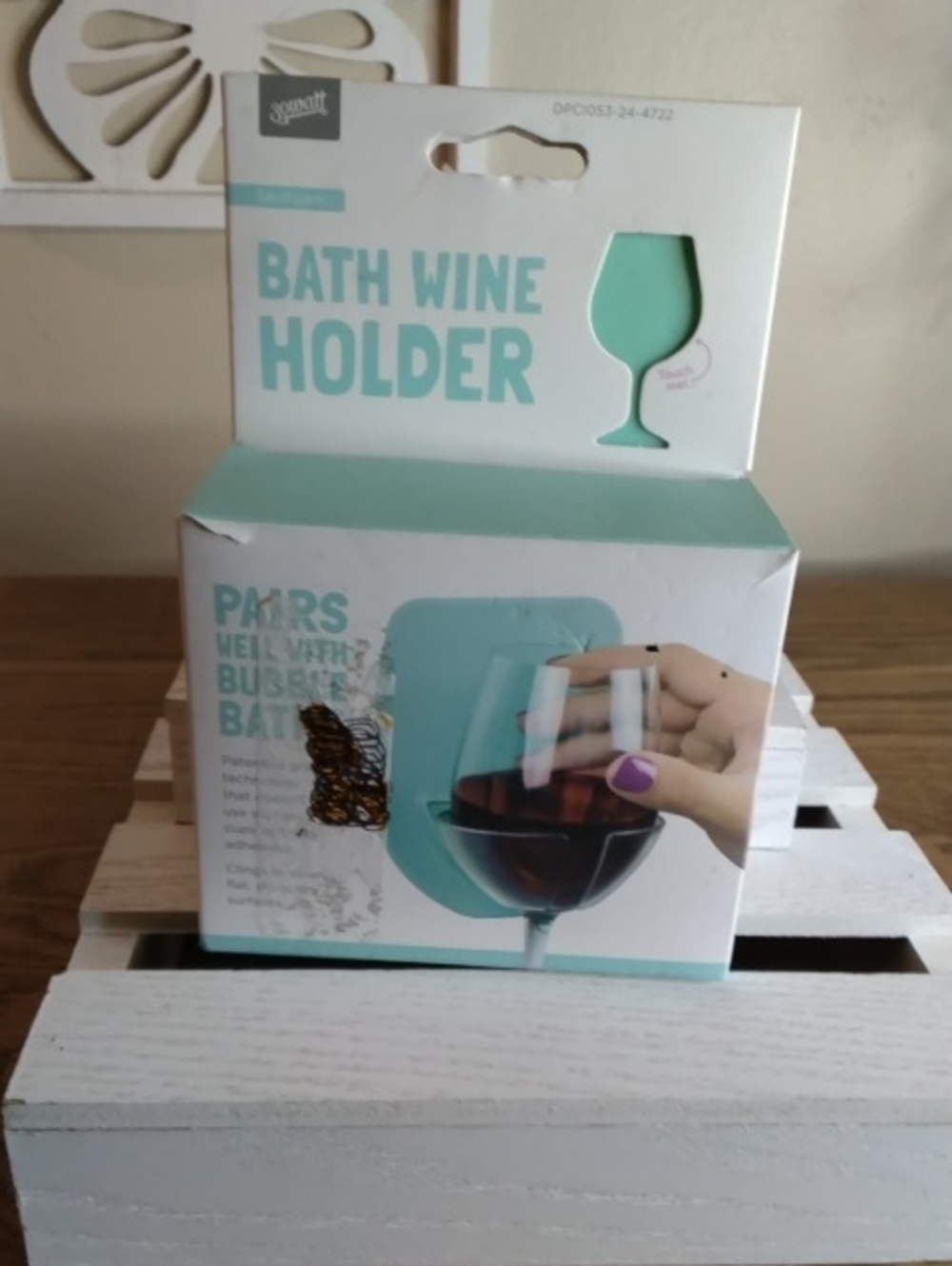 Bath Wine Holder – Aqua